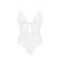Еротичне напівпрозоре боді Obsessive Heavenlly crotchless teddy XL/2XL, з доступом — Переглянути зображення 3