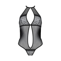 Сетчатое боди с кружевом на груди Passion SATARA BODY S/M black