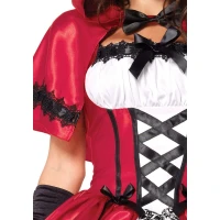 Еротичний костюм Червоної шапочки Leg Avenue Gothic Red Riding Hood S, сукня, накидка — Просмотреть изображение 3