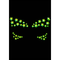 Прикраса-зірочки для тіла Leg Avenue Celeste face jewels sticker, наліпки, світяться у темряві