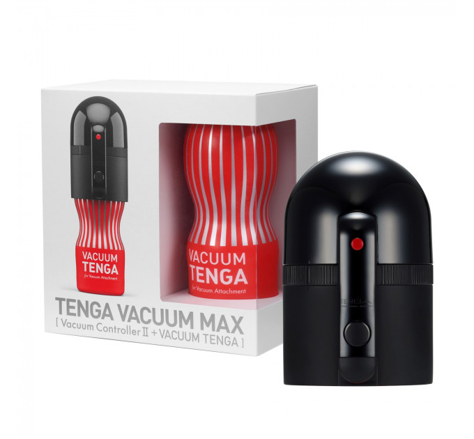 Вакуумна насадка Tenga VACUUM MAX + мастурбатор Tenga Vacuum Cup, 5 режимів роботи