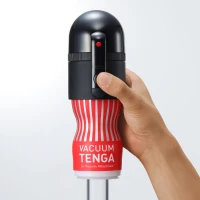 Вакуумна насадка Tenga VACUUM MAX + мастурбатор Tenga Vacuum Cup, 5 режимів роботи — Переглянути зображення 6
