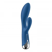 Вібратор-кролик з ротацією Satisfyer Spinning Rabbit 1 Blue, 3 мотори — Переглянути зображення 5