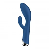 Вібратор-кролик з ротацією Satisfyer Spinning Rabbit 1 Blue, 3 мотори — Переглянути зображення 3