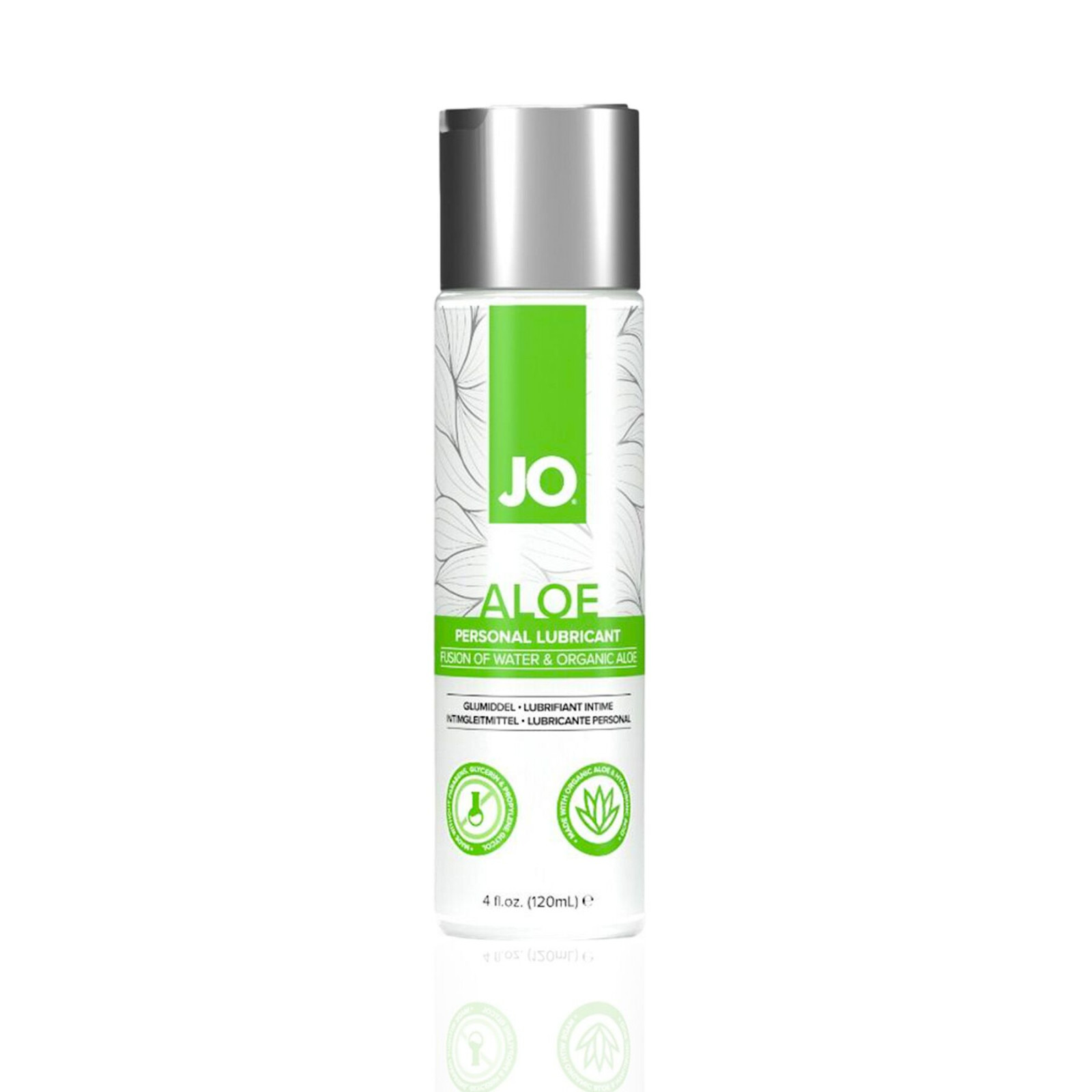 Змазка на водній основі JO H2O Organic Aloe (120 мл), зволожувальний та заспокійливий ефект