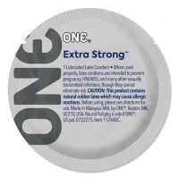 Презерватив ONE Extra Strong, 1 шт, розширена форма, зі змазкою, підходить для анального сексу — Переглянути зображення 1