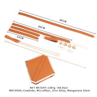 Сумка для секс-іграшок LOCKINK Mysterious Square Kink Bag, коричнева, набір для бондажу в комплекті