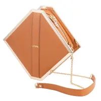 Сумка для секс-іграшок LOCKINK Mysterious Square Kink Bag, коричнева, набір для бондажу в комплекті — Переглянути зображення 1