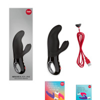 Вибратор-кролик Fun Factory MISS BI black, 2 независимых мотора, диаметр 4,2 см — Просмотреть изображение 8