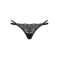 Трусики-стрінги Obsessive Nutris thong, M/L, мереживні, дуже м’які, з подвійними боковинками — Переглянути зображення 2