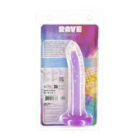 Фалоімітатор, що світиться в темряві, ADDICTION Rave 8″, Glow in the Dark Dildo Purple Confetti, 20,3 см — Просмотреть изображение 8