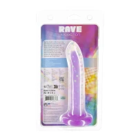 Фалоімітатор, що світиться в темряві, ADDICTION Rave 8″, Glow in the Dark Dildo Purple Confetti, 20,3 см — Переглянути зображення 8