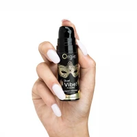 Рідкий вібратор Orgie Dual Vibe! Pina Colada Kissable Liquid Vibrator, 15 мл — Переглянути зображення 2