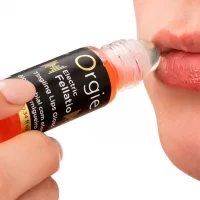 Віброблиск для губ Orgie Electric Fellatio Lips Gloss Tutti-frutti 10 мл, з ефектом поколювання — Переглянути зображення 2