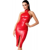 Сукня Noir Handmade F354 Red powerwetlook dress - S — Переглянути зображення 1
