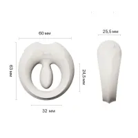 Ерекційне смарт-віброкільце Zalo Apis Ivory White, до 4 годин роботи, зарядний кейс — Переглянути зображення 4