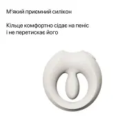 Ерекційне смарт-віброкільце Zalo Apis Ivory White, до 4 годин роботи, зарядний кейс — Переглянути зображення 6
