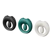 Ерекційне смарт-віброкільце Zalo Apis Ivory White, до 4 годин роботи, зарядний кейс — Переглянути зображення 13