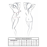 Комплект Passion BELISSANA SET burgundy XL — Просмотреть изображение 13