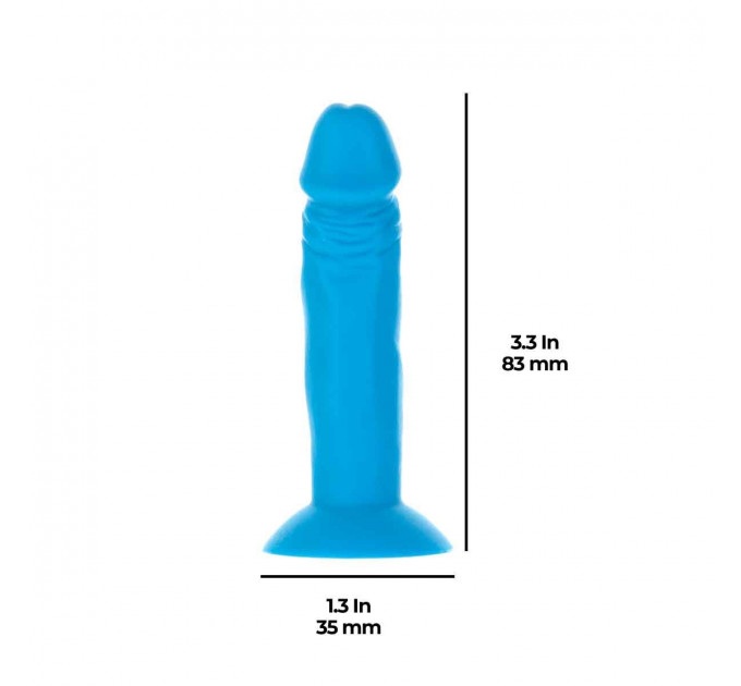 Набір фалоімітаторів ADDICTION Silly Willy 3.3” Silicone Dildo, 3 кольори, 12 шт