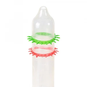 Насадка на член Recare Spike Condom Green (презерватив з рядами шипів)