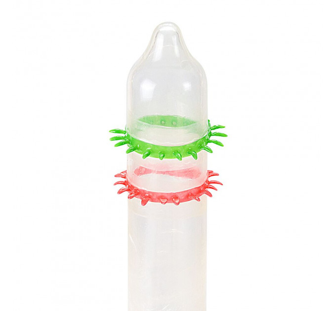 Насадка на член Recare Spike Condom Green (презерватив з рядами шипів)
