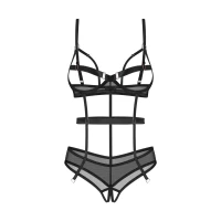 Боді Obsessive Euridia crotchless teddy XS/S — Переглянути зображення 4