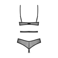 Боді Obsessive Euridia crotchless teddy XS/S — Переглянути зображення 5