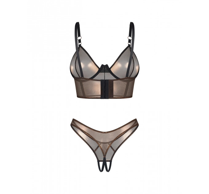 Комплект Obsessive Soranna top & crotchless thong S/M