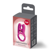 Эрекционное виброкольцо с двойной стимуляцией клитора Fun Factory NŌS CLASSIC Magenta, 2 мотора — Просмотреть изображение 8