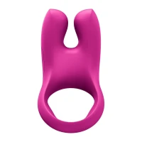 Ерекційне віброкільце з подвійною стимуляцією клітора Fun Factory NŌS CLASSIC Magenta, 2 мотори — Переглянути зображення 3