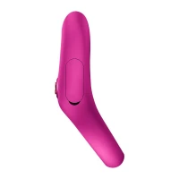Ерекційне віброкільце з подвійною стимуляцією клітора Fun Factory NŌS CLASSIC Magenta, 2 мотори — Переглянути зображення 4