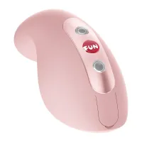 Вакуумний стимулятор з вібрацією Fun Factory Luna Soft Pink, 12 режимів вібрації, 11 рівнів вакууму — Переглянути зображення 4