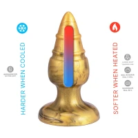 Анальна пробка SilexD Fantasy - Goldy M Plug — Переглянути зображення 3
