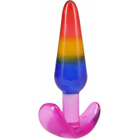Набор анальных пробок Doc Johnson Crystal Jellies - Anal Trainer Set - Rainbow — Просмотреть изображение 6