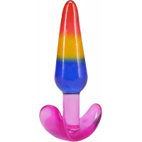 Набор анальных пробок Doc Johnson Crystal Jellies - Anal Trainer Set - Rainbow — Просмотреть изображение 5