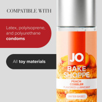 Лубрикант на водній основі JO Bake Shoppe - Peach Cobbler 60 мл, без цукру та парабенів — Переглянути зображення 5