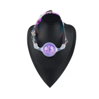 Кляп Liebe Seele Crystal Ball Gag - Purple (Large Ball) — Переглянути зображення 4