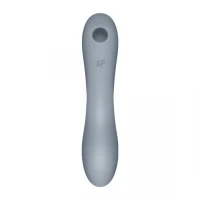 Вакуумний стимулятор з вібрацією Satisfyer Curvy Trinity 3 BlueGrey — Просмотреть изображение 3
