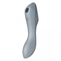 Вакуумний стимулятор з вібрацією Satisfyer Curvy Trinity 3 BlueGrey — Просмотреть изображение 1