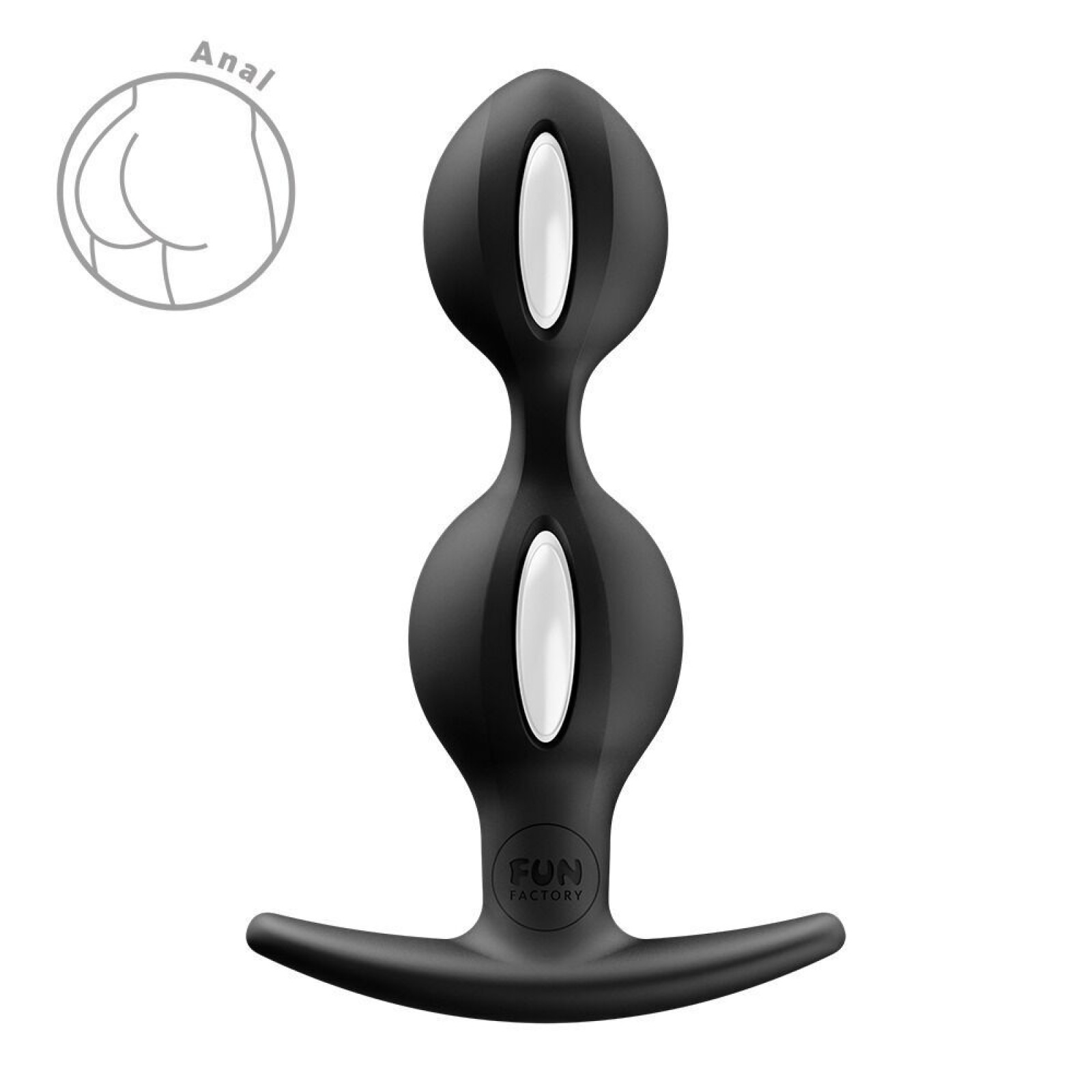 Анальні кульки Fun Factory B BALLS DUO Black (м'яте паковання!!!)