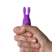 Віброкуля Adrien Lastic Pocket Vibe Rabbit Purple зі стимулювальними вушками — Переглянути зображення 4