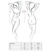 Боді з високим вирізом стегна Passion Exclusive AKITA BODY S/M, red — Переглянути зображення 7