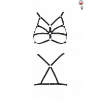 Бюстгальтер-стрепи Passion Exclusive ARMANDA BRA XXL/XXXL, black — Просмотреть изображение 1