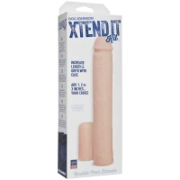 Насадка на член Doc Johnson Xtend It Kit White, подовження (до +7,6 см) і потовщення (до +1,2 см) — Переглянути зображення 2