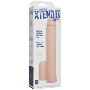 Насадка на член Doc Johnson Xtend It Kit White, удлиняющая (до +7,6 см) и утолщающая (до +1,2 см)