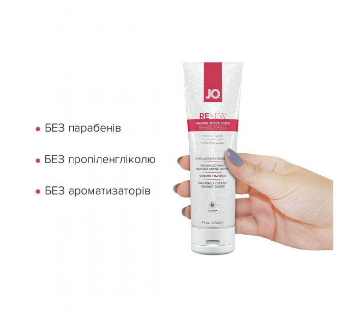 Відновлювальний вагінальний крем JO Renew (120 мл), бісаболол, алое вера та екстракт огірка