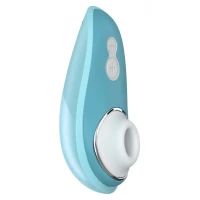 Вакуумний кліторальний стимулятор Womanizer Liberty Blue, магнітна кришка, 2 насадки — Переглянути зображення 1