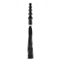 Флогер з ручкою - анальним намистом Fetish Tentation Whip with Rosary Handle — Переглянути зображення 1