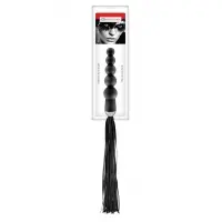 Флогер з ручкою - анальним намистом Fetish Tentation Whip with Rosary Handle — Переглянути зображення 2
